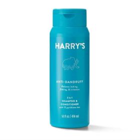 Harry's Men's Anti-Dandruff 2-in-1 Shampoo and Conditioner, 14 fl oz