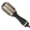 One Step Hot Air Brush 1000w Styler and Volumizer Hair Straightener Curler Comb Electric Ion Blow Dryer Brush Household Hot Comb with Free Gift