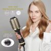 One Step Hot Air Brush 1000w Styler and Volumizer Hair Straightener Curler Comb Electric Ion Blow Dryer Brush Household Hot Comb with Free Gift