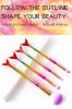 Fishtail handle soft hair super soft color makeup brush four-piece set soft skin-friendly eye shadow brush facial beauty powder