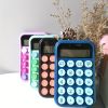 Cute Mini Solar Calculator with Special Mechanical Buttons - Perfect for Office Personality and High Beauty!