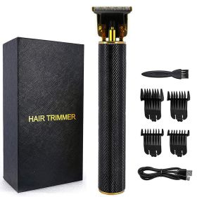 Men Hair Clippers, Professional Hair Trimmer Cordless, Mens Beard Trimmer (Color: Black)