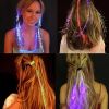 3 Pcs LED Light Up Hair Clip Colored Reflective Flash Hairpin Party Illuminated Flash Braid Christmas Hair Barrettes For Women And Girls