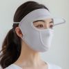 Women Thin Breathable Ice Silk Sunscreen Long Neck Full Face Mask Summer UV Protection Beach Beauty Sun Hat