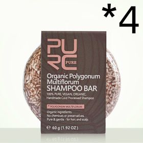 Purc Hand-Extracted Soap, Anti-Dandruff, Oil-Control Nourishing Handmade Soap, Spot Fleece-Flower Root And Ginger Shampoo Soap (Option: Polygonum multiflorum scent-4PCS)