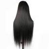 Glueless Transparent HD 4*4 Frontal 4x4 Lace Front Brazilian Real Human Hair Yaki Kinky Straight Closure Wig For Black Women