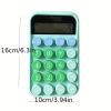 Cute Mini Solar Calculator with Special Mechanical Buttons - Perfect for Office Personality and High Beauty!