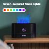 Perfume Humidifier; Ultrasonic air Humidifier With LED Lighting; Simulation Colorful Flame Fragrance Machine; USB Small Househol